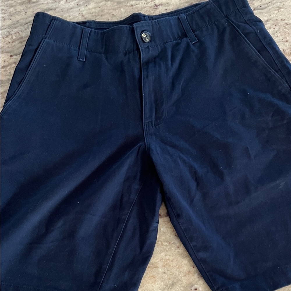 Nat Nast Dark Blue Flat Front Shorts